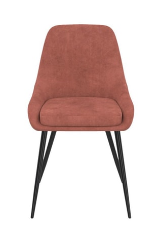 4 sedie Olivia - Terracotta e nero