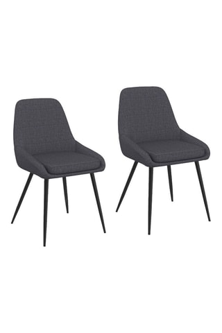 2 sedie Ornella - Grigio scuro 
