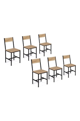 6 sedie Memphis - 41 x 85 x 45 cm  -  - 