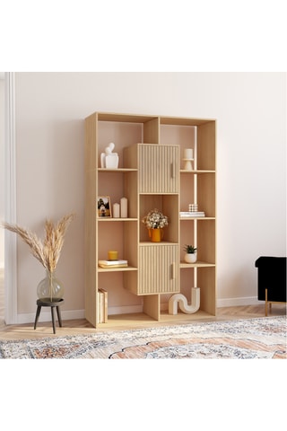 Libreria 2 ante Faustine - 143 x 90 x 30 cm