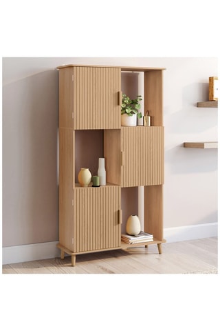 Scaffale Faustine 3 ante - 80 x 30 x 143 cm 