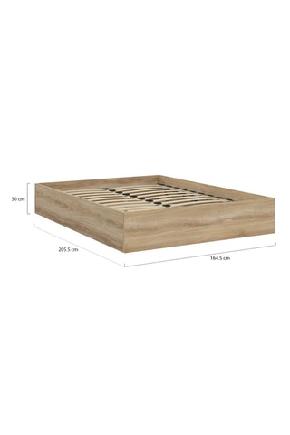 Letto contenitore Malta in legno con rete 160x200cm