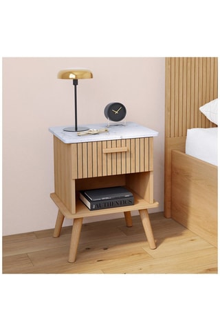 2 comodini 1 cassetto Marceau - 40 x 50 x 34 cm