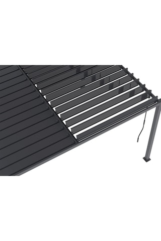 Pergola bioclimatica con tende a rullo