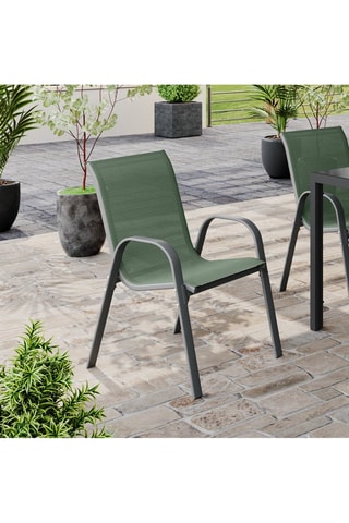 6 sedie da giardino impilabili