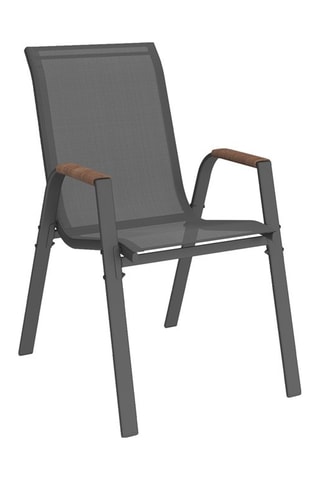 Sedie de giardino Ozéa in textilene e rattan - Set x 6