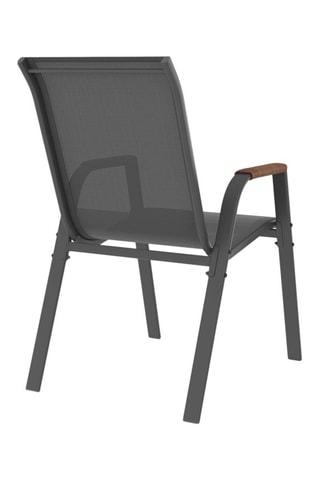 Sedie de giardino Ozéa in textilene e rattan - Set x 6