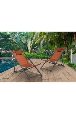 2 sedie a sdraio - 102 x 82 x 61 cm