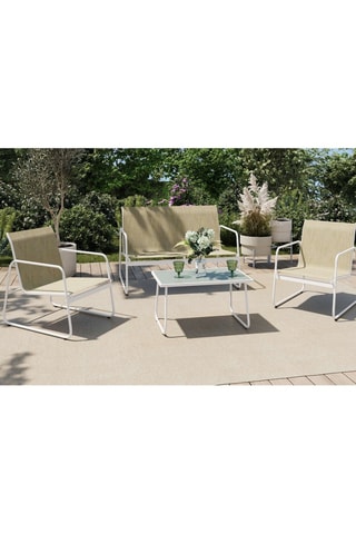 Salotto da giardino Minorca - 75 x 44,5 x 41 cm - 4 posti