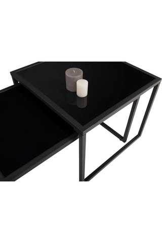 Salotto da giardino Tropéa - Acciaio e vetro temprato