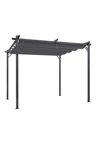 Pergola con tetto retrattile Marina - 9 m² - Antracite