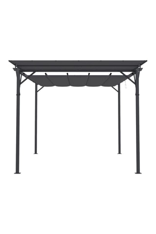 Pergola con tetto retrattile e inclinabile Marina - Antracite