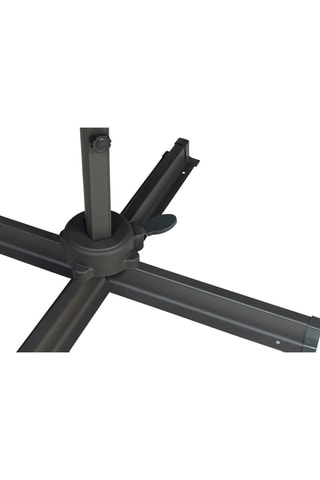 Ombrellone 360° quadrato con custodia - Acciaio - 300 x 300 x 270 cm