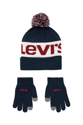 Bonnet et gants - Bleu marine