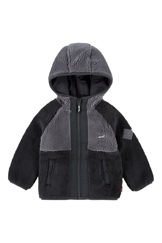 Veste à capuche - Noir et gris