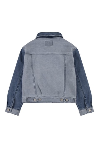 Veste en jean - Rouge et bleu