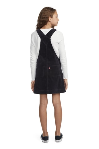 Robe salopette en velours - Noir