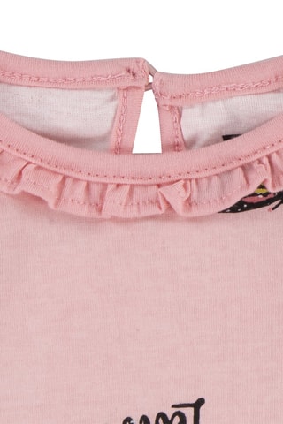 Body et robe-salopette en velours - Rose