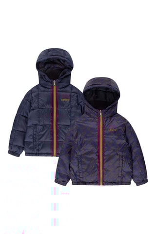 Blouson réversible à capuche - Bleu