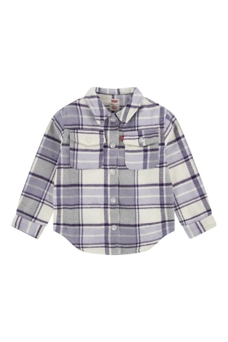 Chemisier - Blanc et violet