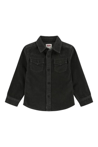 Chemise en velours - Noir