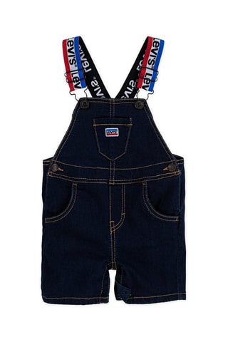 Salopette-short en jean - Noir