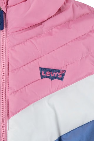 Doudoune à capuche - Bleu et rose