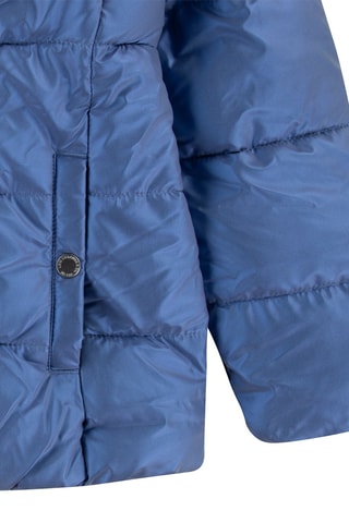 Doudoune à capuche - Bleu et rose