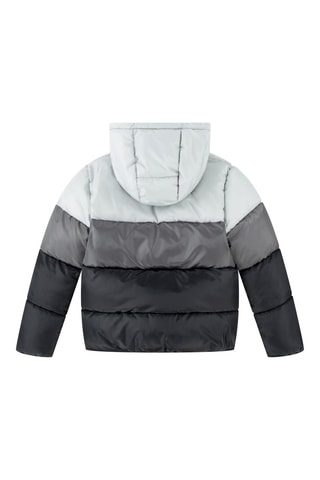 Doudoune à capuche - Blanc et noir