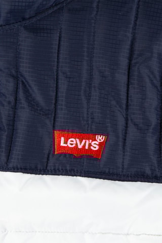 Doudoune à capuche Bleu marine et rouge