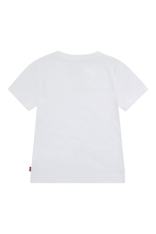 T-shirt en coton biologique - Blanc et rouge