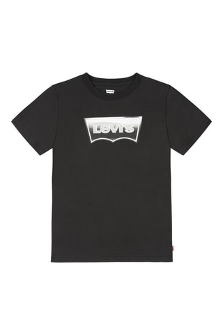 T-shirt en coton biologique - Blanc, noir et rouge