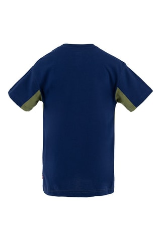 T-shirt - Blanc, bleu, vert et orange