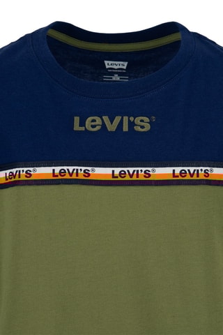 T-shirt - Blanc, bleu, vert et orange