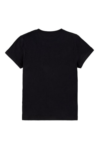 T-shirt - Blanc, noir, bleu et rose