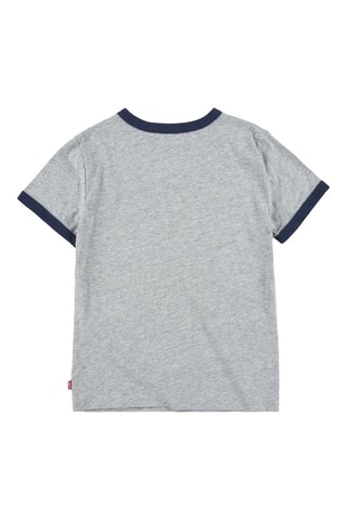 T-shirt - Blanc, rouge, bleu et gris