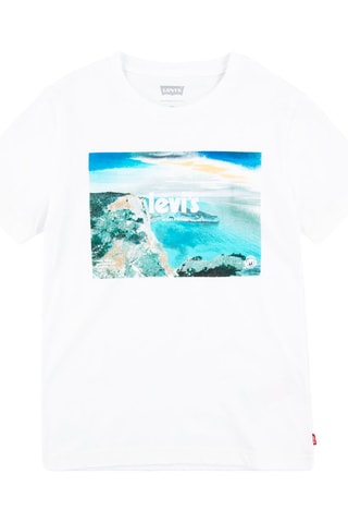 T-shirt - Blanc et bleu