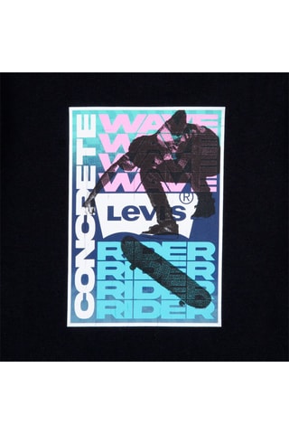 T-shirt - Blanc, noir, bleu et rose