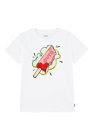 T-shirt - Blanc, rouge, jaune et rose