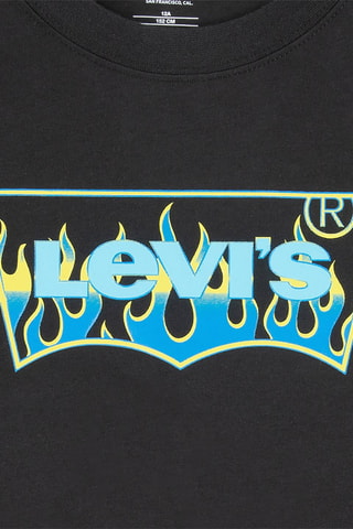 T-shirt en coton biologique - Noir, rouge, bleu et jaune