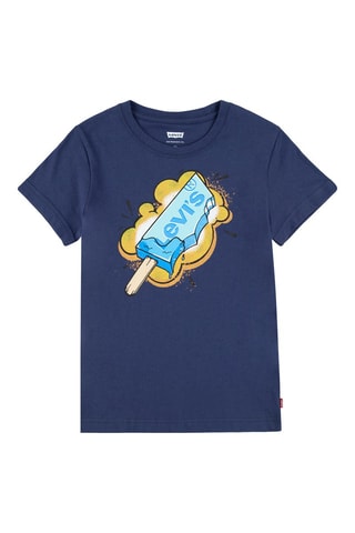 T-shirt - Blanc, rouge, bleu et jaune