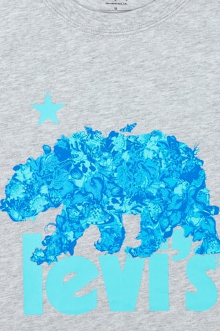 T-shirt - Rouge, bleu, vert et gris