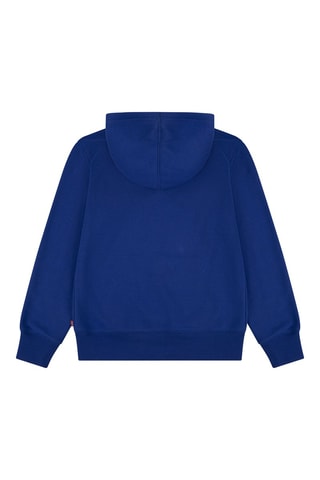 Sweat à capuche en coton biologique - Bleu