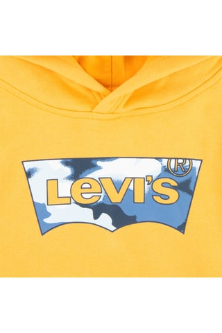 Sweat à capuche - Blanc, noir, bleu et orange