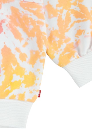 Sweat tie and dye - Blanc, jaune, orange et rose