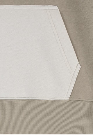 Sweat à capuche en coton biologique - Beige