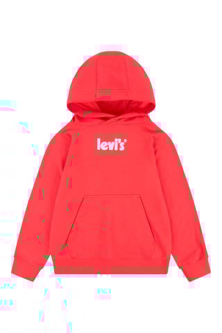 Sweat à capuche - Blanc et rouge