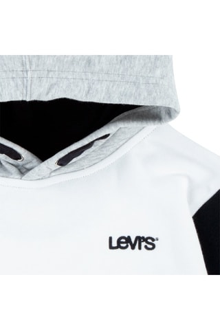 Sweat à capuche - Blanc, noir, rouge et gris