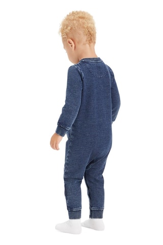 Combinaison en jean - Rouge et bleu