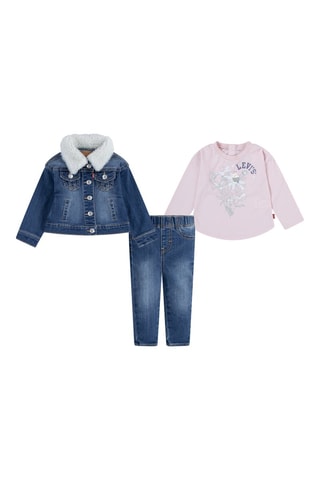 Ensemble 3 pièces - Bleu et rose